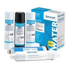 Ecosoft Standard PRO 5 — Комплект картриджей для фильтра обратного осмоса с минерализатором и мембраной